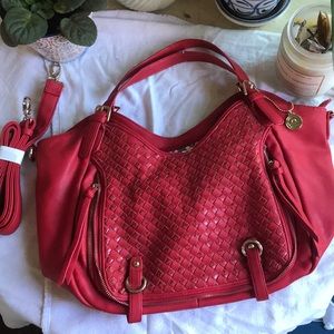 Red Leather Big Buddha Purse